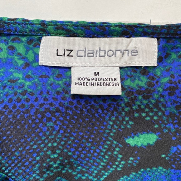 Liz Claiborne | Python button front blouse - Picture 3 of 5